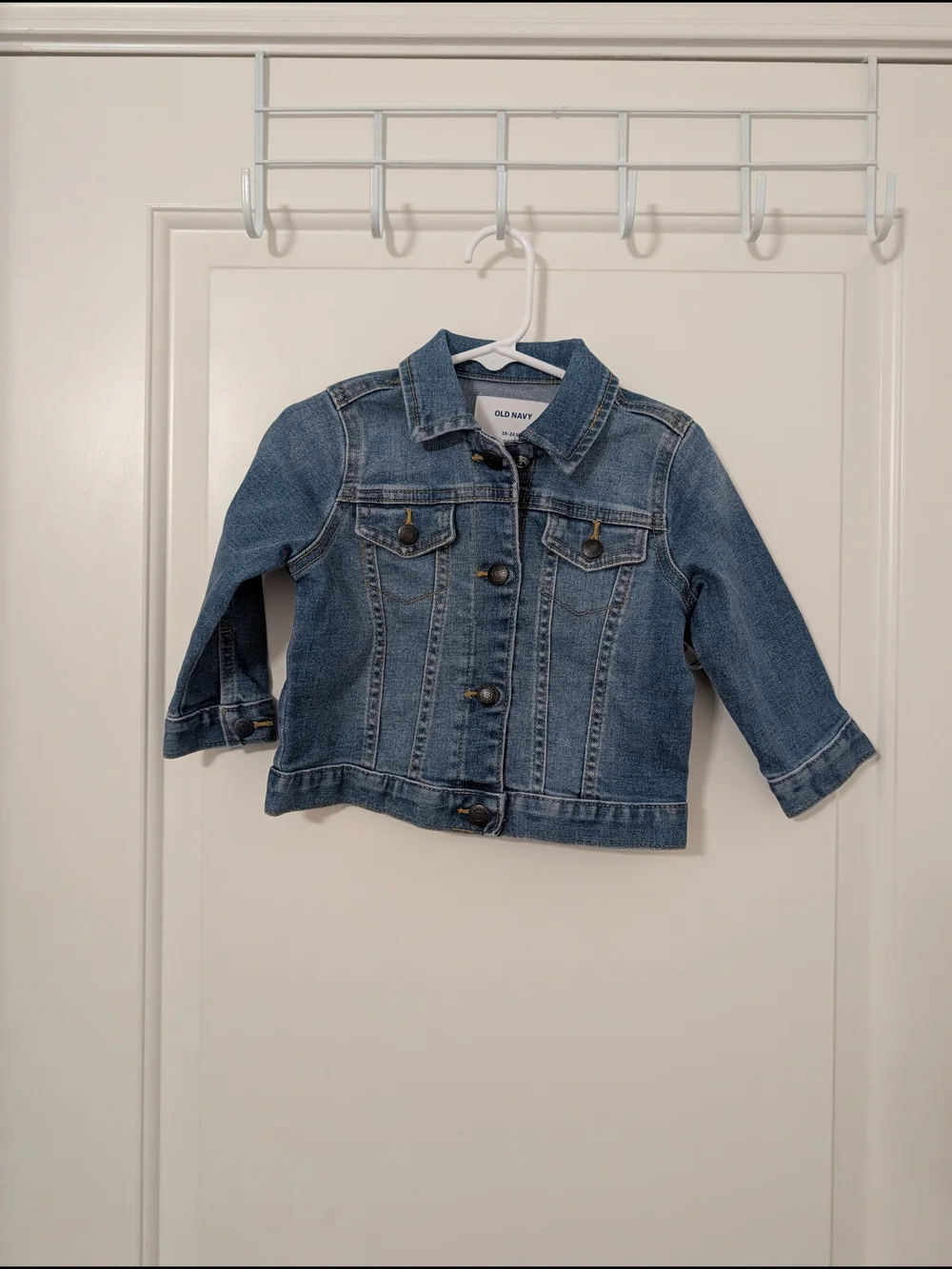NWT Old Navy Toddler Denim Jean Jacket Light Wash 18-24 Months